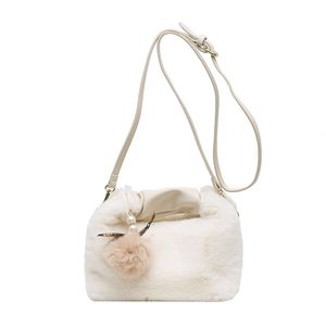 (4417) Personality Single Shoulder Crossbody Bag Corduroy Color Contrast Popular Small Square Bag Woman