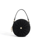 Trendy Small Round Pleated Chain Crossbody Bag for Fashion Lovers