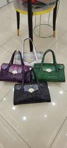 (V071) Crocodile PU Leather Design Lady Tote Bag Fashion Wemon Bag
