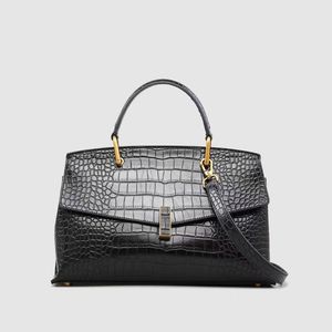 (V075) Europe and The United States Atmospheric Fashion One Shoulder Handbag Female Retro Cross-Body Crocodile Pattern Female