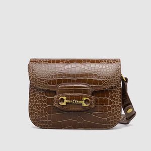 (V077) Hot Selling Wholesale Market Designer Luxury Fashion Designer Crocodile Leather Skew Bag Wholesale Luxury Crocodile Le