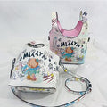 (V08) Luxury PU Leather Bucket Bag Graffiti-Art Printed Bag