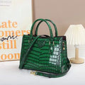 (V099) Senior Sense Crocodile Bag Female 2023 New Tide Fashion Portable Kelly Bag Everything Cross-Body