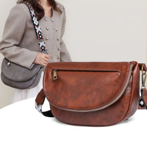 (V1028) Vintage Retro Shoulder Bag with Crossbody Strap