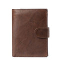 (V1032) New Leather Men's Wallet Business Casual Short Leather Wallet