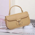 (V104) Fashion Niche Female Bag 2023 New Simple Temperament One-Shoulder Everything Retro Cross-Body Small Square Bag