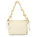 (V1041) Small Square Bag with Adjustable Wooden Ear Lace Strap Shoulder Bag