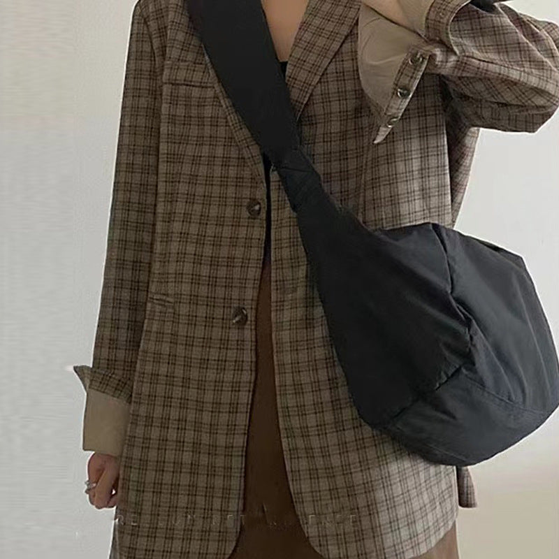 (V1042) 2023 Autumn and Winter New Large Capacity Dumpling Bag