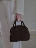 (V1050) All New Suede Hand Bag Simple Fashion Niche Handbag