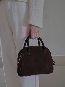 (V1050) All New Suede Hand Bag Simple Fashion Niche Handbag