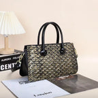 (V155) 2023 Crocodile Pattern Women's Bag Cross-Border Trend One-Shoulder Handbag Multi-Layer Stereotyped Bag Color Bump Export Package