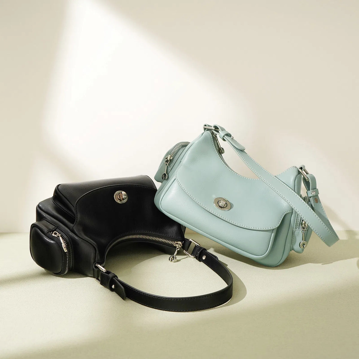 (V2703) Quality Cowhide Bag Shoulder Bag Fashion Everything Urban Simple Hand