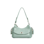 (V2703) Quality Cowhide Bag Shoulder Bag Fashion Everything Urban Simple Hand