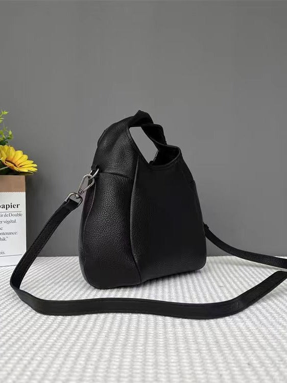 (V2708) Niche Head Layer Cowhide Light One-Shoulder Crossbody Bag