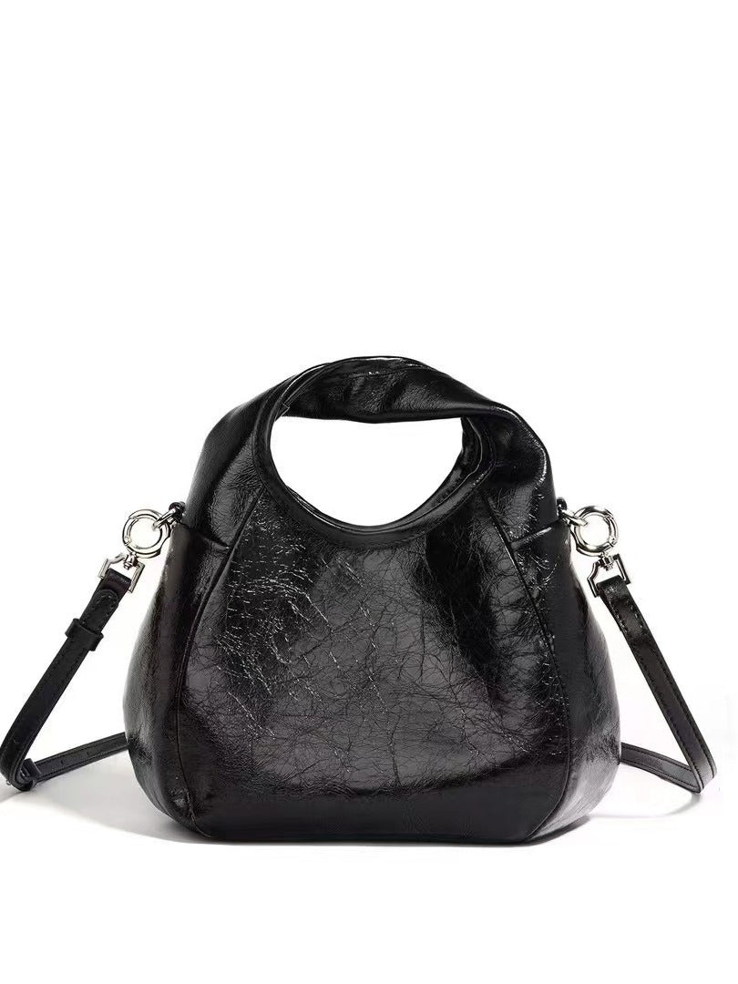 (V2708) Niche Head Layer Cowhide Light One-Shoulder Crossbody Bag