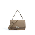 (V2713) Leather Single Shoulder Crossbody Bag Early Spring Commute Everything Niche Design Fashion Chain Bag
