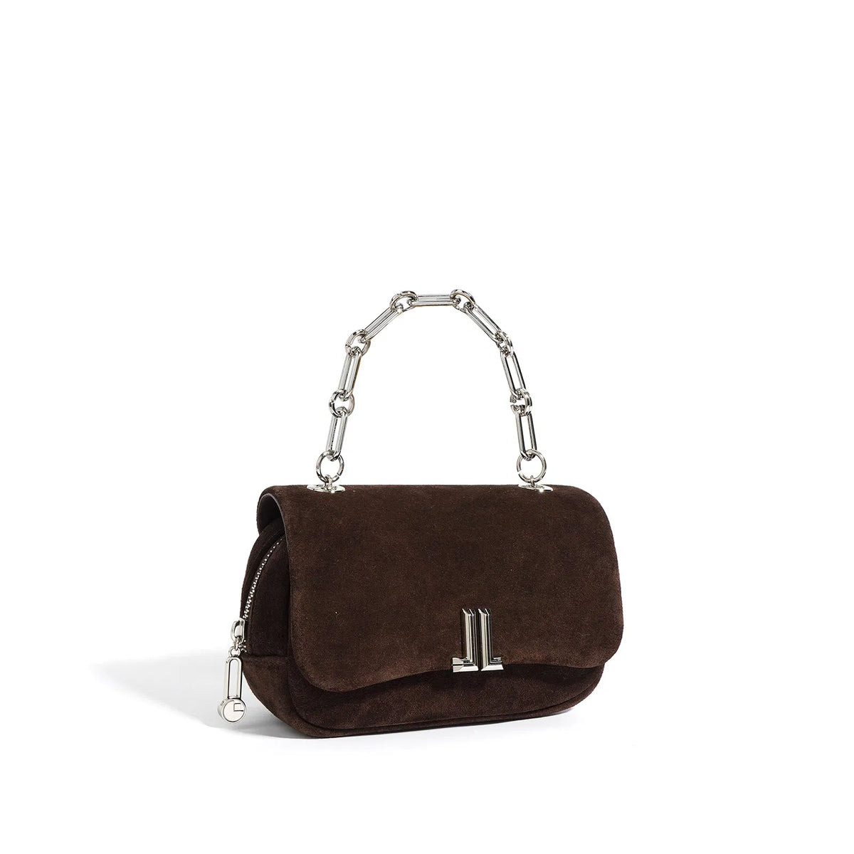 (V2716) Suede Skew Commuter Shoulder Bag with a Niche Design Sense Carrying Dinner Bag