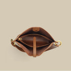 (V2724) Leather Bucket Bag Fashion Commuter Bag Niche Single Shoulder Crossbody Tote Bag