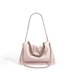 (V2734) Original Cowhide Cloud Bag Leather Pleated Bag Crossbody Bag Woman