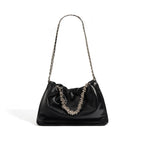 (V2734) Original Cowhide Cloud Bag Leather Pleated Bag Crossbody Bag Woman
