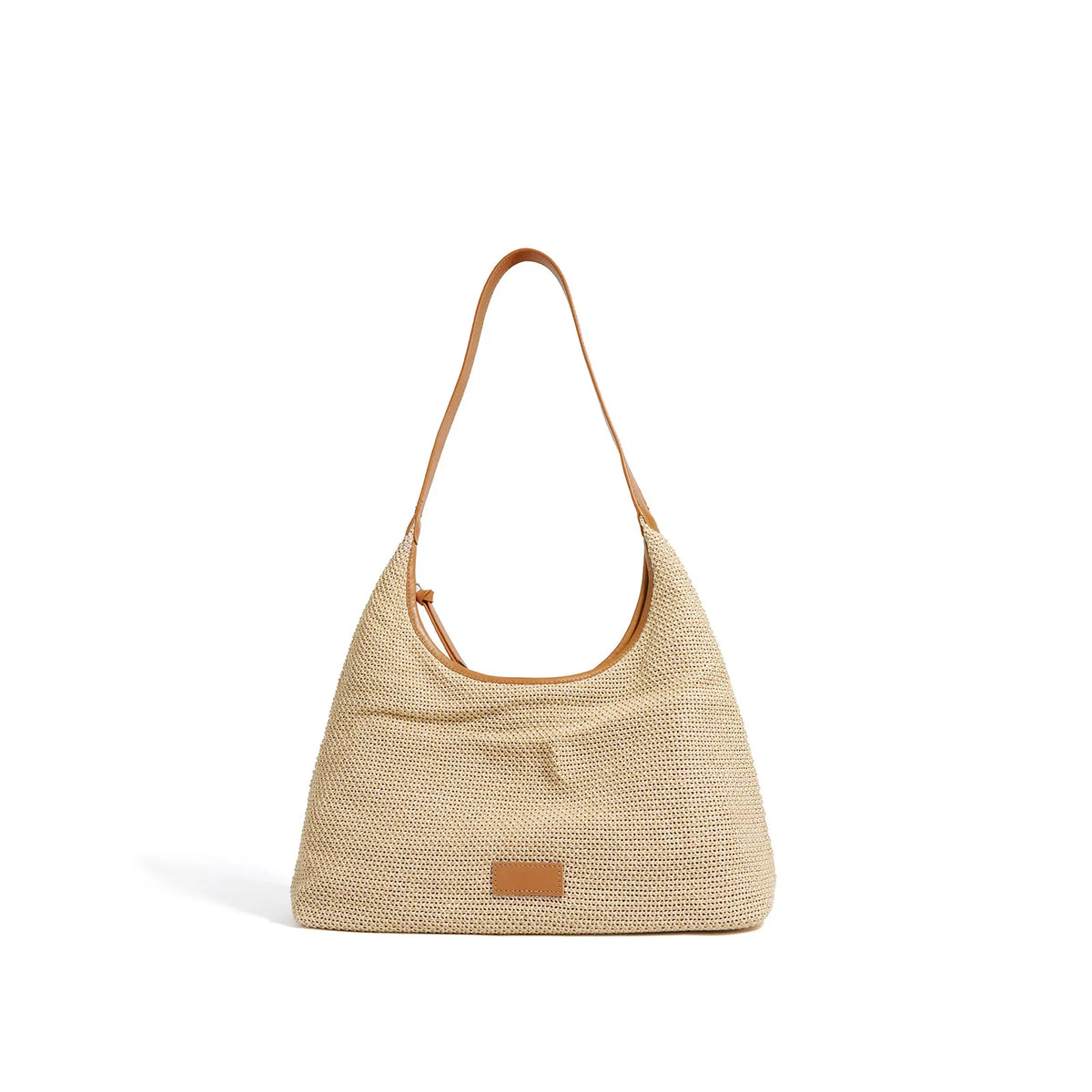 (V2754) Striped Woven Tote Bag Casual Lazy Commuter Shoulder Underarm Bag