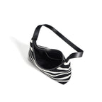 (V2754) Striped Woven Tote Bag Casual Lazy Commuter Shoulder Underarm Bag