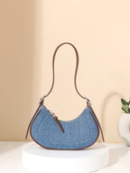 (V2769) Retro Crescent Handbag All Fashion Comfortable One-Shoulder Oblique Straddle Bag Woman