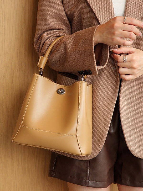 (V2783) Large Capacity Bag New Leather Handbag Soft Leather Bag for Women