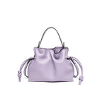 (V2855) New Drawstring Bucket Bag Light Luxury One Shoulder Bag Hand Carrying Cloud Dumpling Bag Light Luxury One Shoulder Cloud Dumpling Bag for Women
