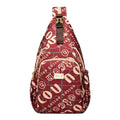 (V4415) Oxford Letter Diagonal Backpack Chest Bag All Casual Multi-Purpose Backpack