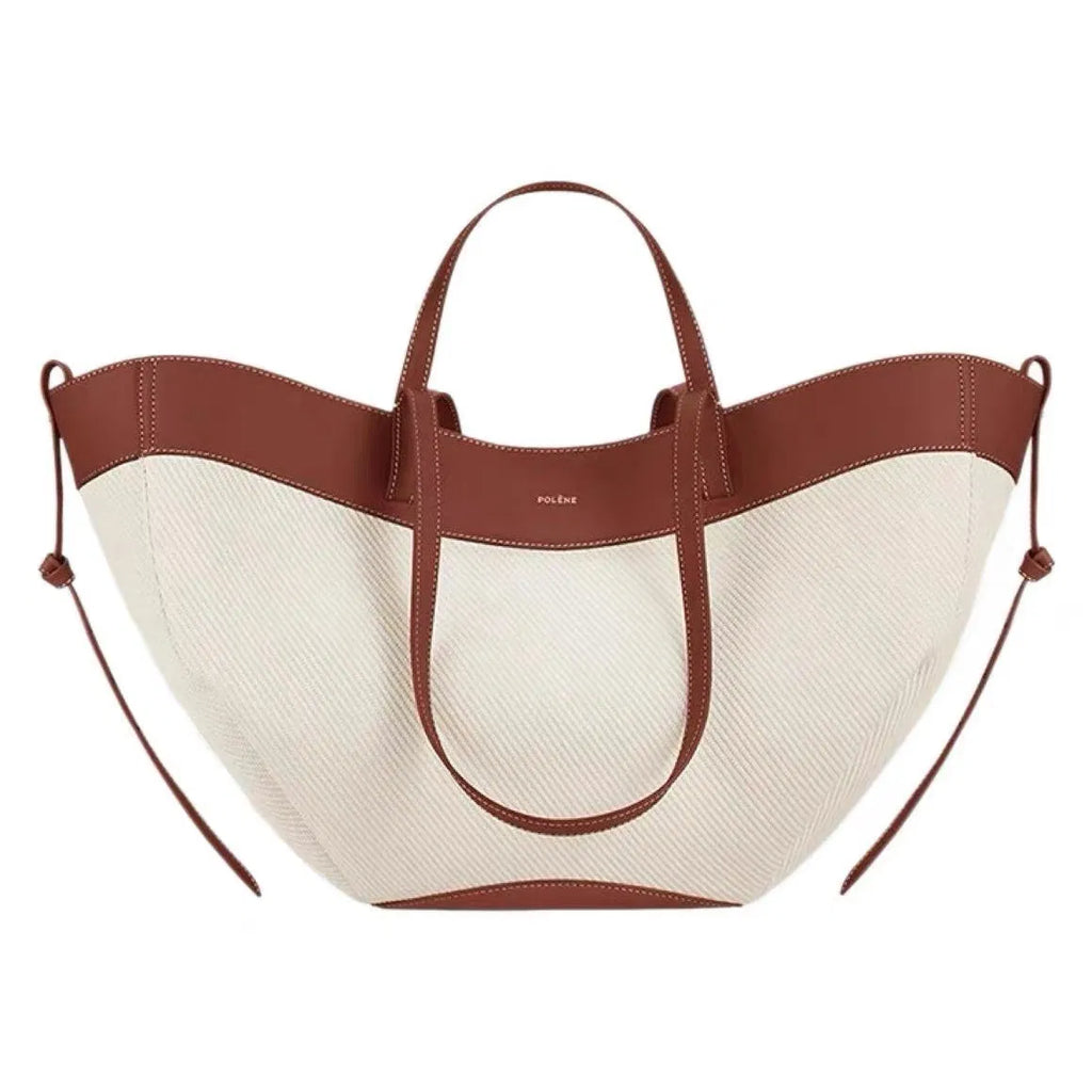 (V4464) Large Capacity Cotton Canvas Tote Shopping Bags with Customized Options