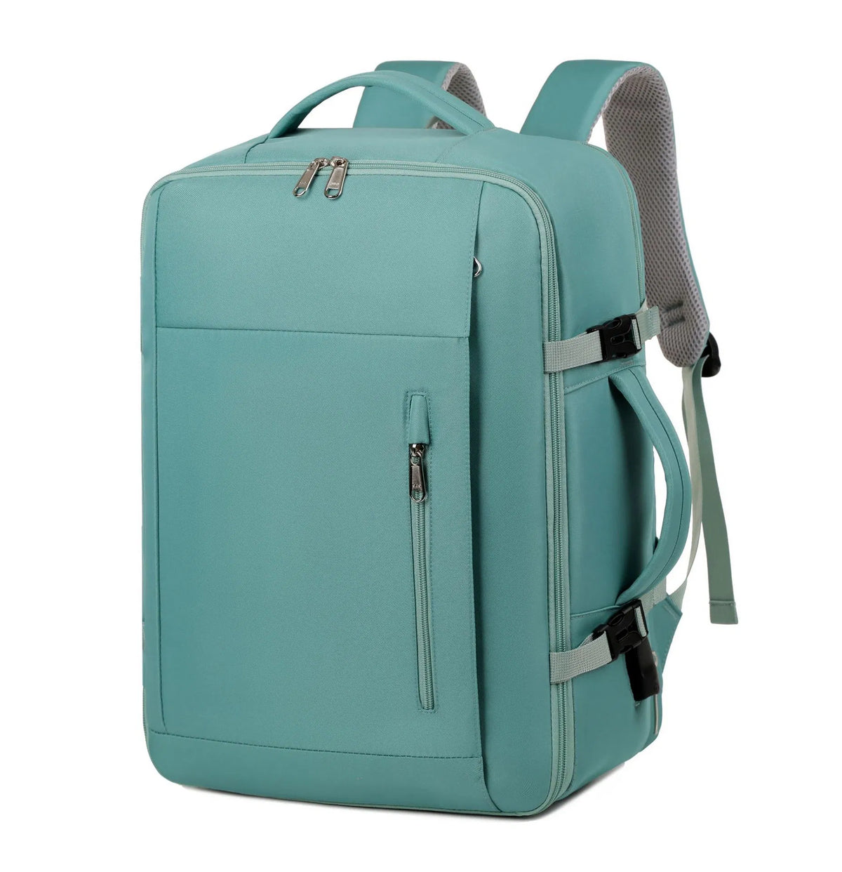 (V4465) Light Colored Padded Durable Commute School Travel Bag with USB Charging Port