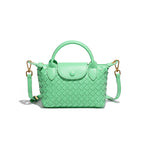 (V4519) Hand-Made One-Shoulder Small Dumpling Bag Fashion Bucket Bag Simple Women's Skew Bag