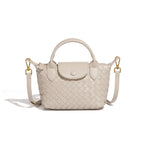(V4519) Hand-Made One-Shoulder Small Dumpling Bag Fashion Bucket Bag Simple Women's Skew Bag