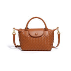 (V4519) Hand-Made One-Shoulder Small Dumpling Bag Fashion Bucket Bag Simple Women's Skew Bag