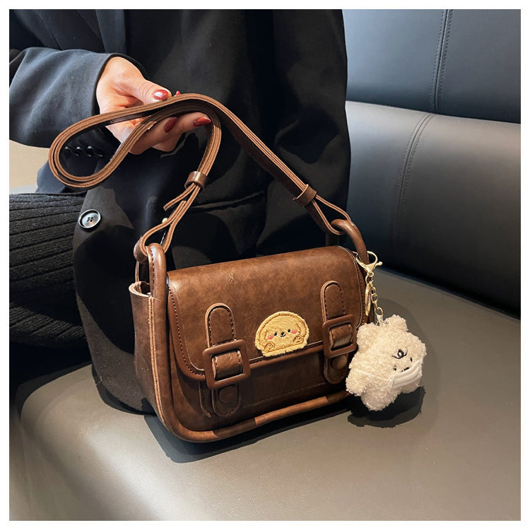 (V4569) Vintage Armpit Small Square Bag High-Grade Texture Niche Single Shoulder Crossbody Bag