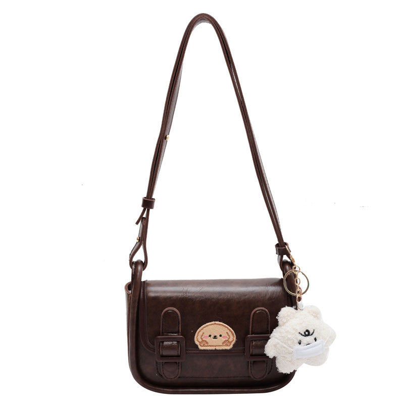 (V4569) Vintage Armpit Small Square Bag High-Grade Texture Niche Single Shoulder Crossbody Bag