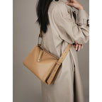 (V5531) Cowhide Bag New Crossbody Bag Women's Bag Leather Niche High-Grade Women's Single Shoulder Pillow Bag