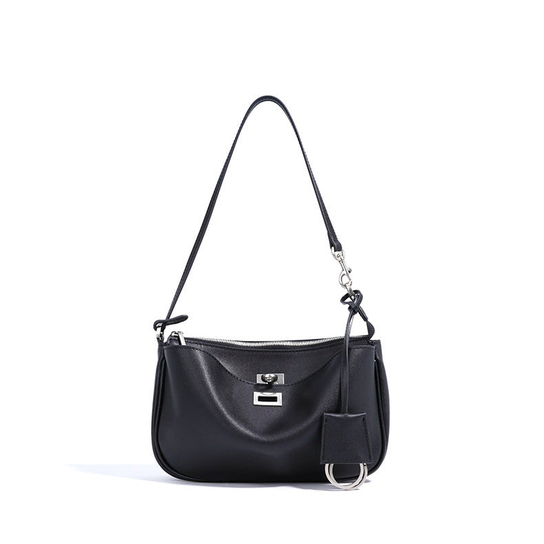(V5567) Leather Underarm Baotu Layer Cowhide Delicate Small Bag Senior Sense Shoulder Bag Cross-Border Crossbody Bag