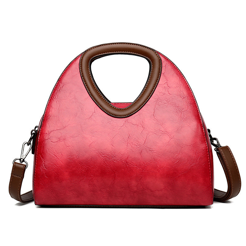 (V5577) Handbag Europe and The United States Retro Fashion Trend Large Capacity Women's Single Shoulder Crossbody Shell Bag