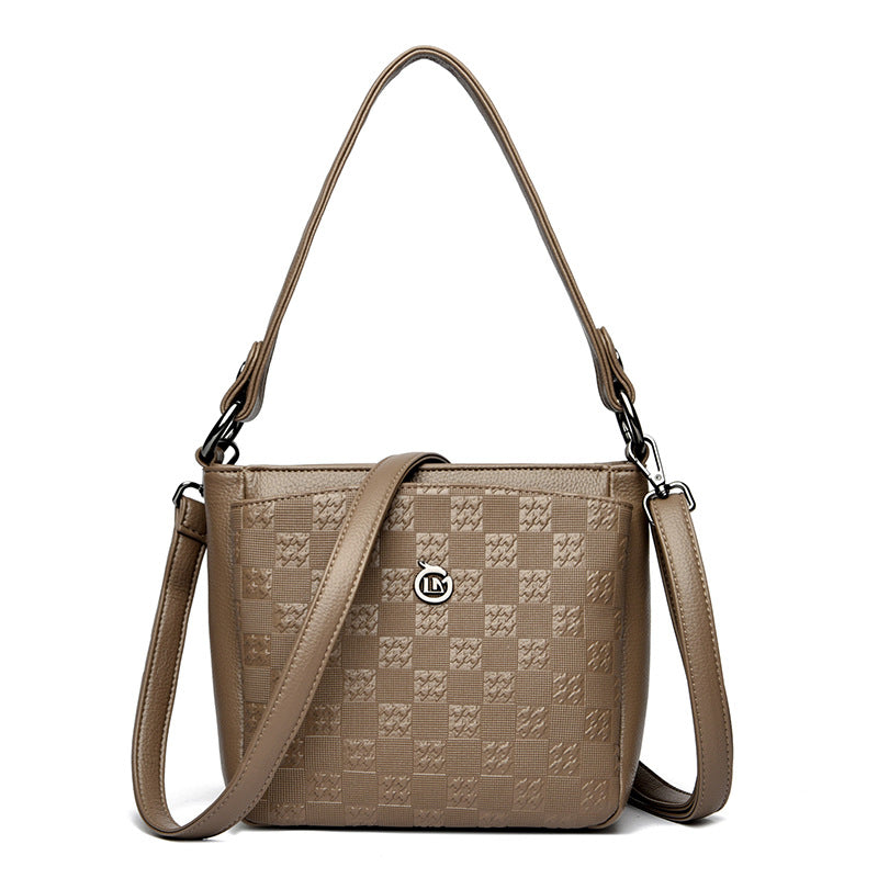 (V5578) Women's Bag Small Handbag Multi-Layer Large Capacity Single-Shoulder Crossbody Bag Fashionable Multi-Layer Handbag for Women on The Go