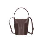 (V5598) Bucket Bag Frosted Fleece Patchwork Fashion Shoulder Straddle Tote Bag