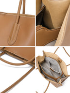 (V5607) Tote Bag Large Capacity Women's Leather Handbag Female Niche High-Grade Sense Everything Commuter Shoulder Bag