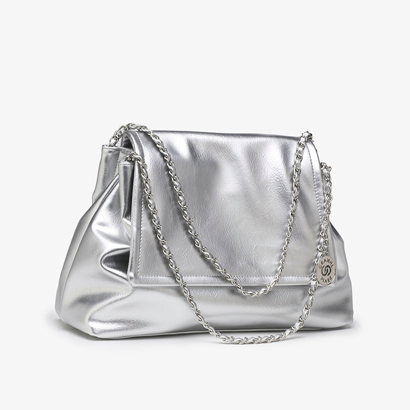 (V5611) Atmospheric Bag Women's High Quality Comfortable Chain Handbag Elegant Design Simple Shoulder Bag