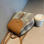 (V5712) Simple Contrast Color Casual Shoulder Bag a Variety of Back to School Commuting Backpack Front Can Be Opened Fanny Pack Chest Bag Wholesale
