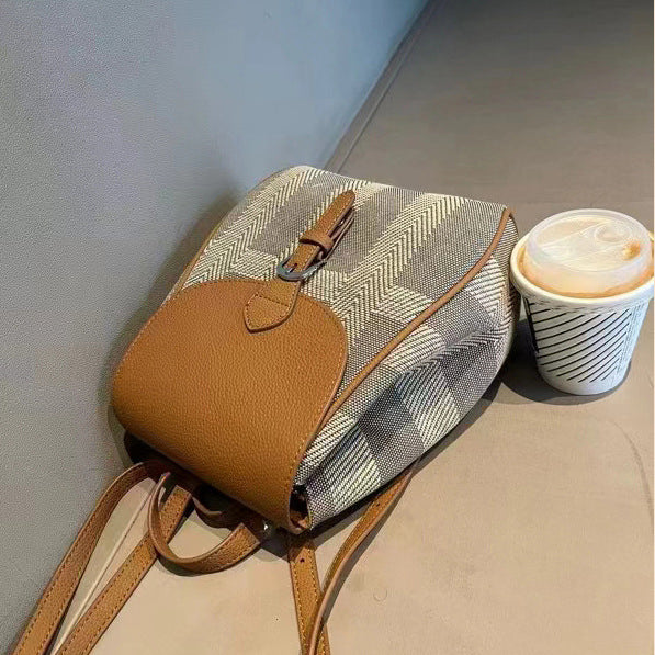 (V5712) Simple Contrast Color Casual Shoulder Bag a Variety of Back to School Commuting Backpack Front Can Be Opened Fanny Pack Chest Bag Wholesale