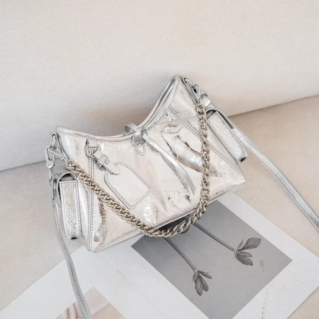 (V5719) Senior Sense Commuter Large Capacity Bag Ladies New Popular Cross-Body Bag Western Style Single Shoulder Tote Bag