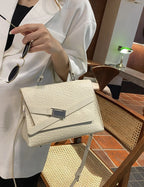 (V5726) First Layer Cowhide Women Single Shoulder Crossbody Simple Fashion Bag Girls Classic Shell Bag Multi-Layer Dumpling Bag