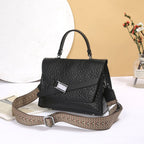 (V5726) First Layer Cowhide Women Single Shoulder Crossbody Simple Fashion Bag Girls Classic Shell Bag Multi-Layer Dumpling Bag