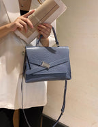 (V5726) First Layer Cowhide Women Single Shoulder Crossbody Simple Fashion Bag Girls Classic Shell Bag Multi-Layer Dumpling Bag